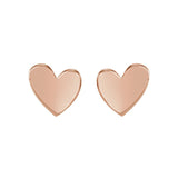 Asymmetrical Heart Stud Earrings