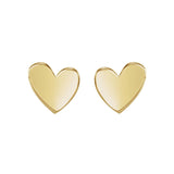 Asymmetrical Heart Stud Earrings