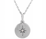 Diamond Starburst Pendant Necklace