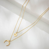 Crescent Moon Necklace Set