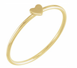 Stackable Gold Heart Ring