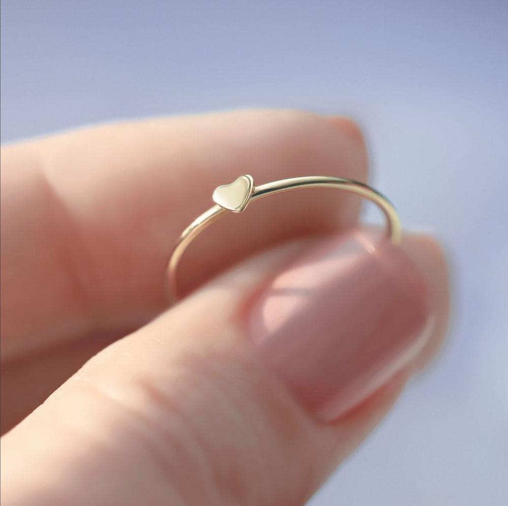 Stackable Gold Heart Ring