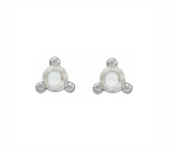 Rose-Cut Natural Diamond Earrings