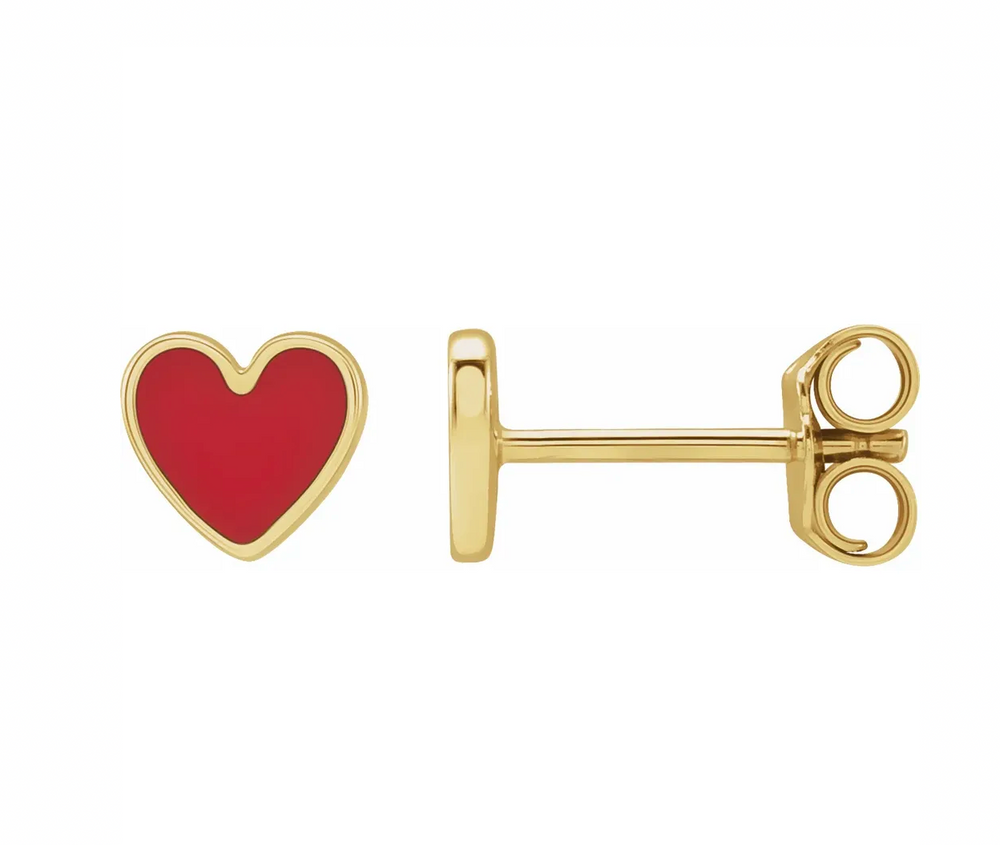 Heart Studs