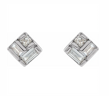 Diamond Geometric Earrings