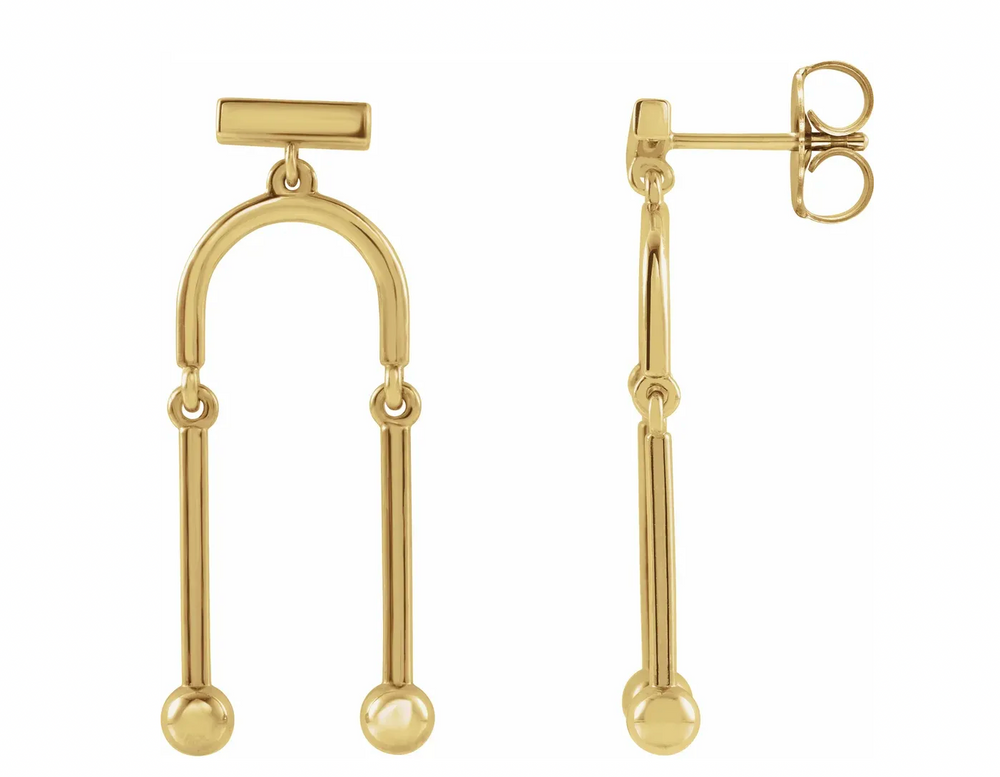 Hardware Dangle Earrings