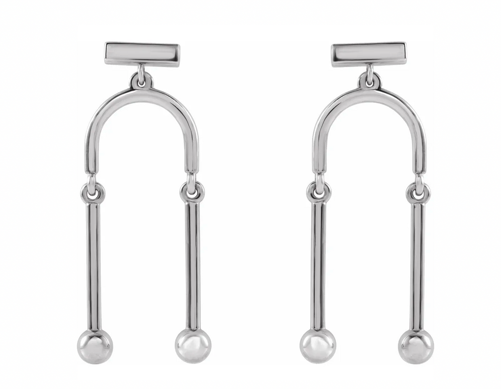 Hardware Dangle Earrings