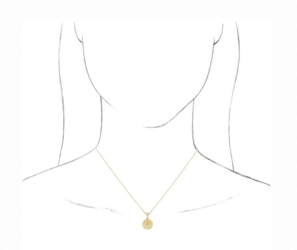 Diamond Starburst Pendant Necklace – HARTLEY