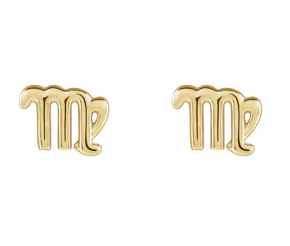 Zodiac Stud Earrings